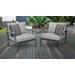 Lexington 2 Piece Outdoor Aluminum Patio Furniture Set 02b in Grey - TK Classics Lexington-02B-Grey