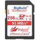 BigBuild Technology 256GB UHS-I U3 95MB/s Memory Card For Nikon 1 J1, S1, V2, Nikon COOLPIX A10, A100, A300, A900, AW130, B500, B700, P1000, P900, W100, W300 Camera