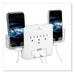 RND Power Solutions Wall Power Station includes 3AC Plugs,2 USB ports and 2 holders for your Smartph