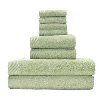 BedVoyage 100% Rayon/Viscose from Bamboo Resort Towel Set in Sage