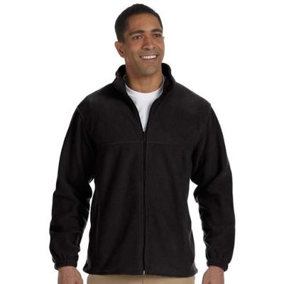 Harriton Mens Full-Zip Fleece (M990) -BLACK -S