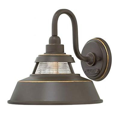 Hinkley 1194OZ Troyer Outdoor Wall Sconce, 1-Light 100 Watts, Oil Rubbed Bronze