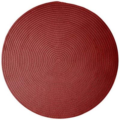 Boca Raton BR72R120X120 Polypropylene Braided Round Rug 10x10 Sangria