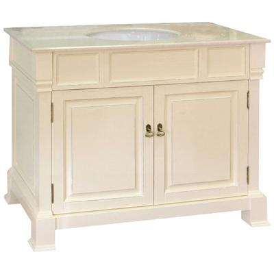 Bellaterra Home 205042-CR 42-Inch Single Sink Vanity, Wood, Cream White