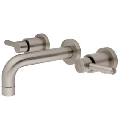 Kingston Brass KS8128DL Wall Mount Bathroom Faucet, Brushed Nickel