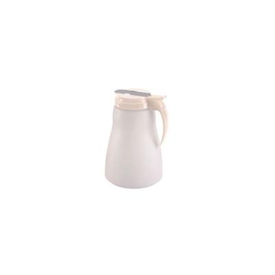 Traex 4864-18 Polyethylene 64 Ounce Syrup Server with Almond Top