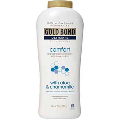Gold Bond Ultimate Comfort Body Powder, Aloe and Chamomile, 10 Ounce Bottles (Pack of 3), Talc-Free