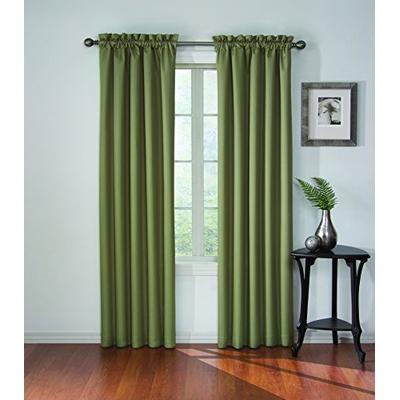 Eclipse 11048042X095OLV Corinne Blackout 42-Inch by 95-Inch Window Single Curtain Panel, Olive