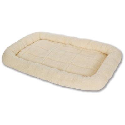 Little Giant Pet Lodge Fleece Pet Bed, 29 Inch Medium Size, Cream