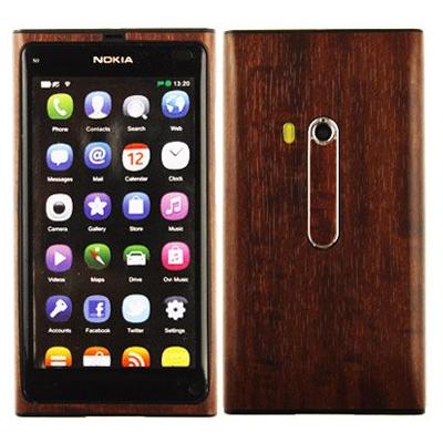 Nokia N9 Screen Protector + Dark Wood Full Body, Skinomi TechSkin Dark Wood Skin for Nokia N9 with A