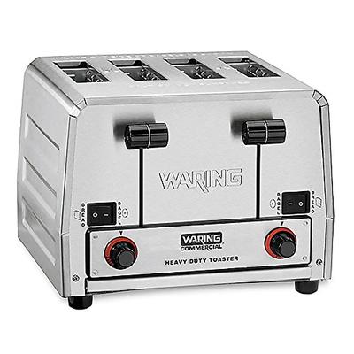 Waring Commercial WCT850RC Heavy Duty Bread and Bagel Toaster, Silver