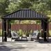 Sojag Genova 14 Ft. W x 10 Ft. D Aluminum Patio Gazebo Aluminum/Hardtop/Metal in Gray | 108.27 H x 167.32 W x 118.11 D in | Wayfair 500-9165043