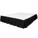 Martex Ruffle Bed Skirt, Polyester in Black | 39 W x 80 D in | Wayfair 028828439055