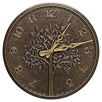 Whitehall Tree of Life 16" Indoor Outdoor Wall Clock