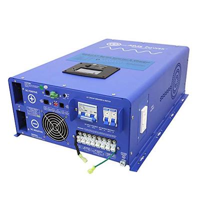 Aims Power 10000 Watt Pure Sine Inverter Charger 48 VDC to 120/240 VAC 50 or 60 Hz