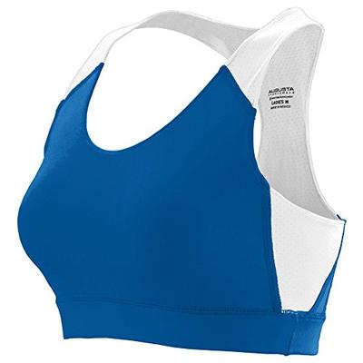 Augusta Sportswear Women's All Sport Sports Bra M Royal/White