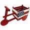 Alpine Corporation BKY102HH American Flag Tricycle Wood Planter, 11 Inch Tall, 11