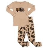 Leveret Boys UPS Truck 2 Piece Pajama Set 100% Cotton Beige 6 Years screenshot. Sleepwear directory of Clothes.