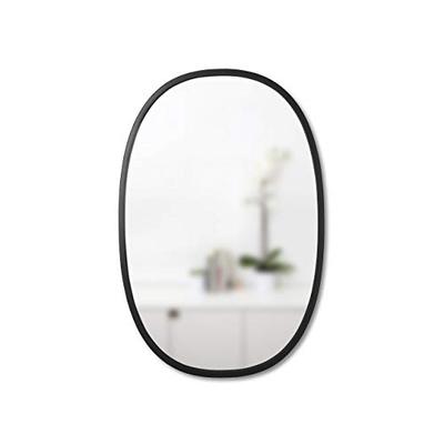 Umbra Hub Oval Wall Mirror 36-Inch Black