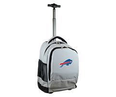 Denco NFL Buffalo Bills Expedition Wheeled Backpack, 19-inches, Grey