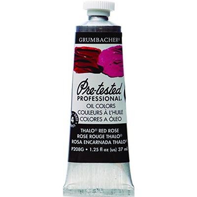 Grumbacher Pre-Tested Oil Paint, 37ml/1.25 Ounce, Thalo Red Rose (P208G)