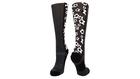 MadSportsStuff Crazy Soccer Socks with Soccer Balls Over The Calf (Graphite/Black, Medium)