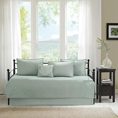 Madison Park Quebec 6 Piece Reversible Daybed Cover Set Seafoam Daybed
