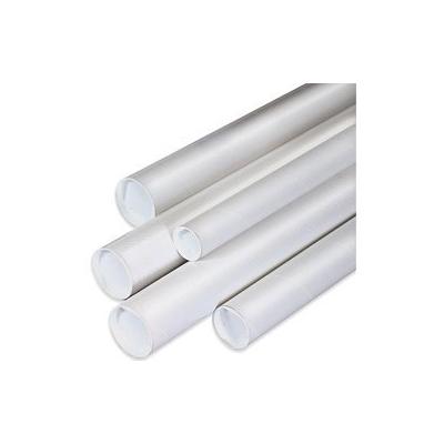 Mailing Tubes with Caps, 3" x 9" White - [PRICE is per CASE]