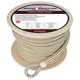 Extreme Max 3006.2273 BoatTector Double Braid Nylon Anchor Line with Thimble - 5/8