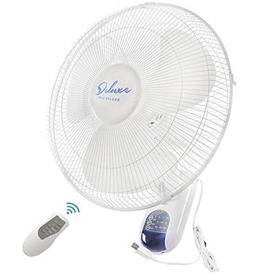Simple Deluxe 16-Inch Digital Wall Mount Oscillating Exhaust Fan with Remote and Built-in Timer, ETL