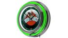 Trademark Gameroom University of Miami Chrome Double Rung Neon Clock - Honeycomb