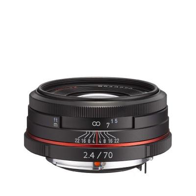 Pentax K-Mount HD DA 70mm f/2.4 70-70mm Fixed Lens for Pentax KAF Cameras (Limited Black)
