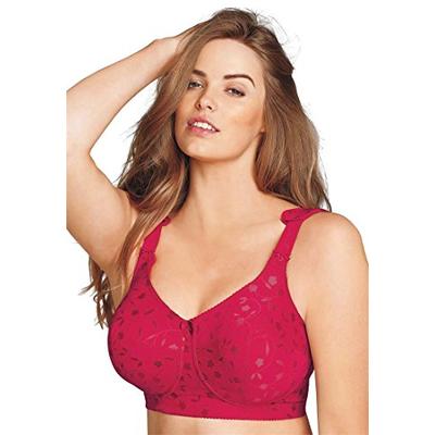 Elila Women's 1305 Embroidered Bra 46H Nude