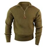 Rothco 1/4 Zip Acrylic Commando Sweater, Olive Drab, Small screenshot. Sweaters & Vests directory of Men's Clothing.