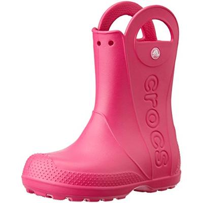 Crocs Kids' Handle It Rain Boot, Candy Pink, 3 M US Little Kids