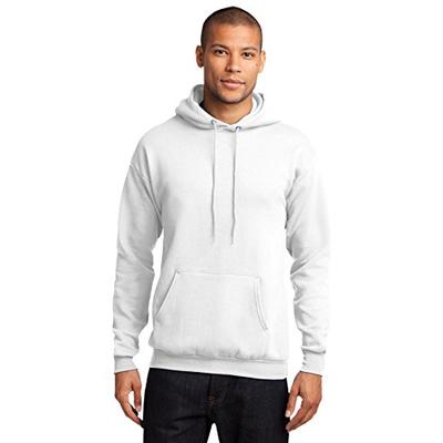 Port & Company Men's Classic Pullover Hooded Sweatshirt XXL White