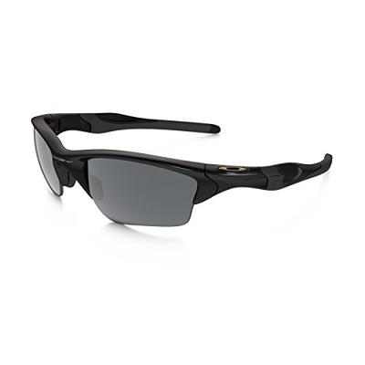 Oakley Mens Half Jacket 2.0 XL OO9154-01 Iridium Sunglasses,Polished Black Frame/Black Iridium Lens,