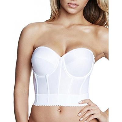 Dominique Noemi Strapless Longline Bra, 40DD, White