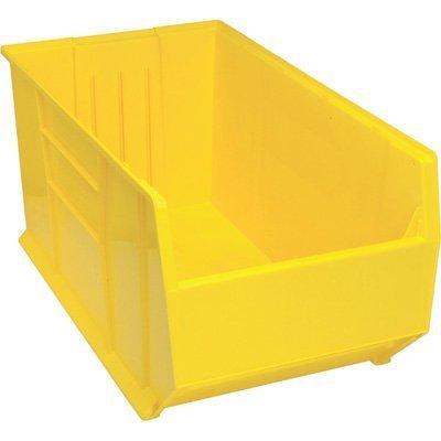 Quantum QUS995 Plastic Storage Stacking Hulk Container, 36-Inch by 19-Inch by 17-Inch, Yellow, Case