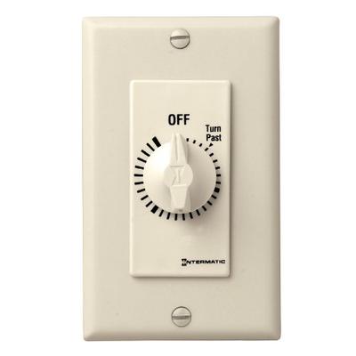 Intermatic FD430M 30-Minute Spring-Loaded Wall Timer for Fans and Lights, Ivory