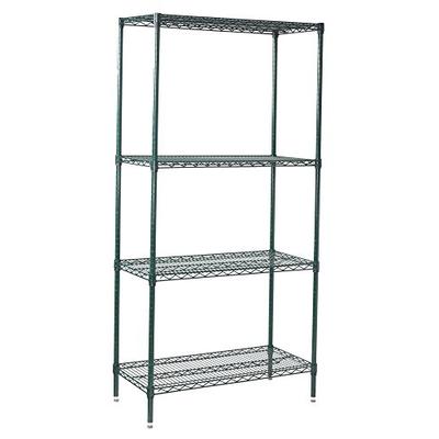 Winco VEXS-2436 4-Tier Wire Shelving Set, Epoxy Coated, 24" x 36" x 72"