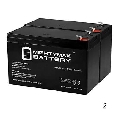 Mighty Max Battery 12V 7Ah Battery Replaces Razor RX200 Electric Dirt Scooter - 2 Pack Brand Product