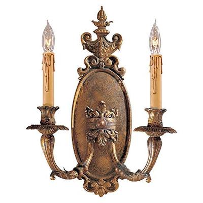 Metropolitan N202102, Boudoir Candle Wall Sconce Lighting, 2 Light, 120 Total Watts, Bronze