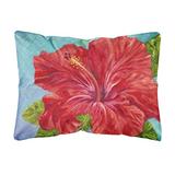 Caroline's Treasures TMTR0319PW1216 Red Hibiscus by Malenda Trick Fabric Decorative Pillow, 12H x16W screenshot. Pillows directory of Bedding.