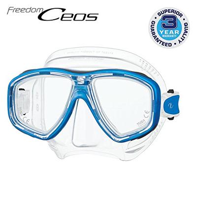 TUSA M-212 Freedom Ceos Scuba Diving Mask, Fishtail Blue