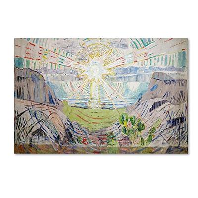 The Sun by Edvard Munch, 22x32-Inch Canvas Wall Art