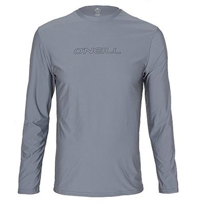 O'Neill Men's Basic Skins UPF 50+ Long Sleeve Sun Shirt,Smoke,X-Large