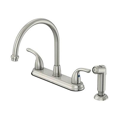 Oakbrook Kitchen Faucet With Side Spray Low Lead Two Handle 8 " 1.75 Gpm B. Nickel