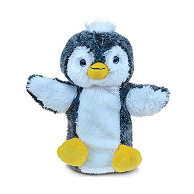 Puzzled Penguin Super-Soft Stuffed Plush Puppet Cuddly Animal Toy - Animals / Birds/ Ocean Theme - 9