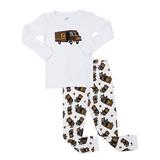 Leveret Boys UPS Truck 2 Piece Pajama Set 100% Cotton White 3 Toddler screenshot. Sleepwear directory of Clothes.